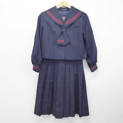 【中古】千葉県 太田中学校 女子制服 3点 (セーラー服・スカート) sf088421