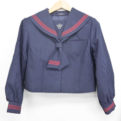 【中古】千葉県 太田中学校 女子制服 3点 (セーラー服・スカート) sf088421