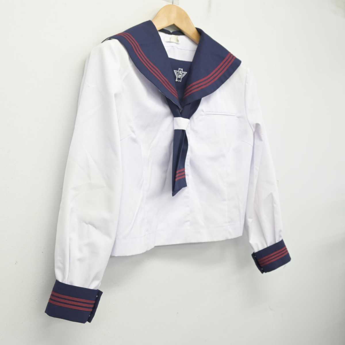 【中古】千葉県 太田中学校 女子制服 2点 (セーラー服) sf088423