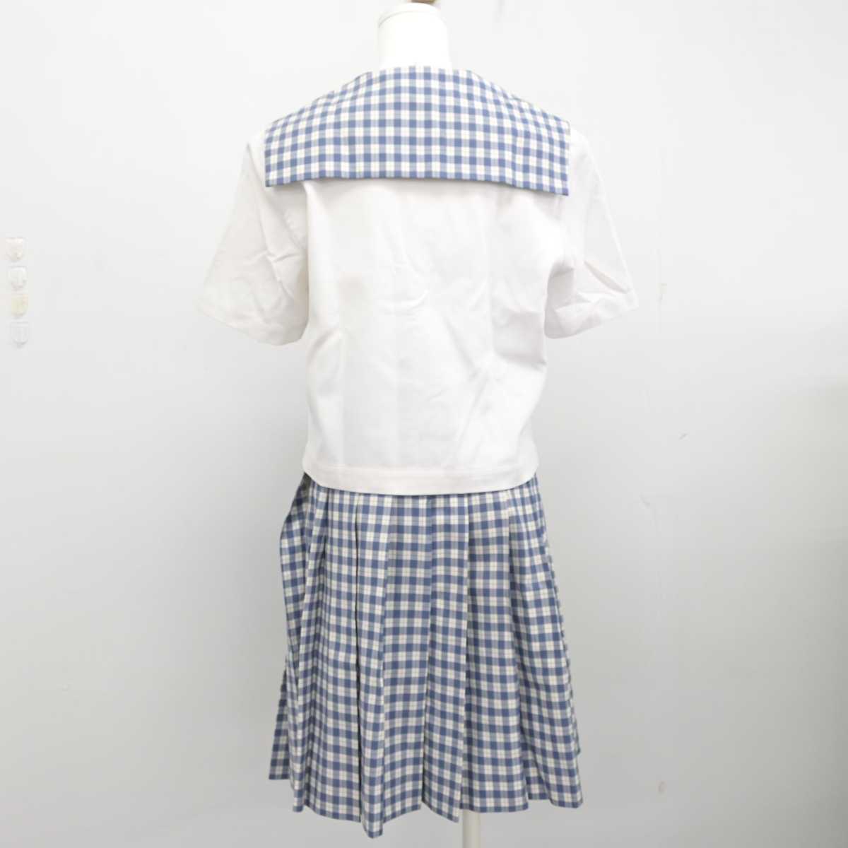 【中古】岡山県 就実中学校 女子制服 2点 (セーラー服・スカート) sf088459