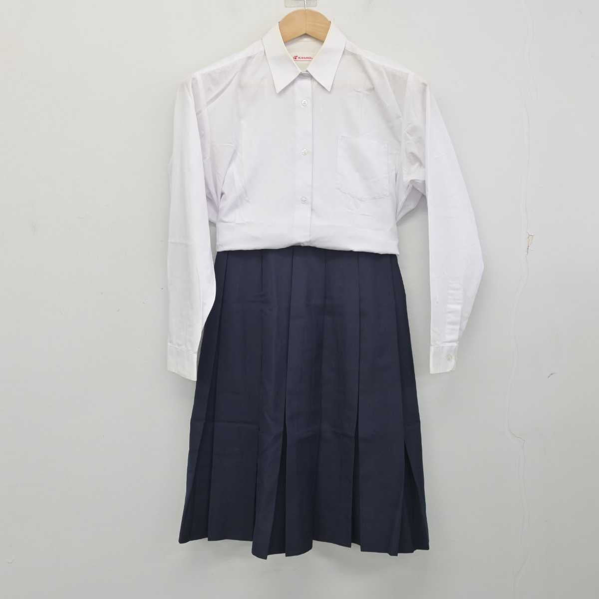 【中古】東京都 大泉西中学校 女子制服 3点 (ブレザー・シャツ・スカート) sf088461