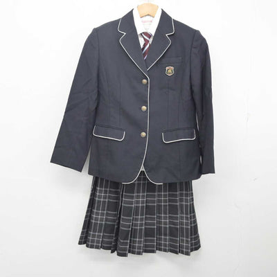 【中古】大分県 別府溝部学園高等学校/旧制服 女子制服 4点 (ブレザー・シャツ・スカート) sf088472