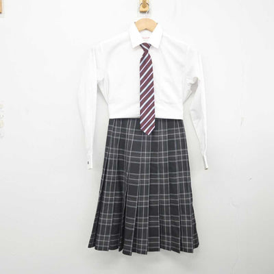 【中古】大分県 別府溝部学園高等学校/旧制服 女子制服 4点 (ブレザー・シャツ・スカート) sf088472