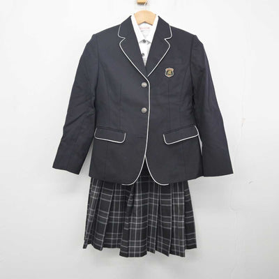 【中古】大分県 別府溝部学園高等学校/旧制服 女子制服 3点 (ブレザー・シャツ・スカート) sf088473