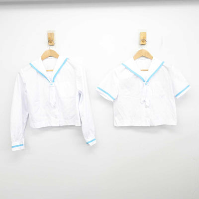 【中古】静岡県 清水町立南中学校 女子制服 2点 (セーラー服) sf088496