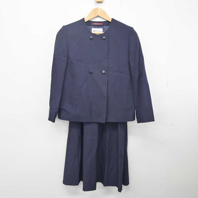 【中古】福島県 一箕中学校 女子制服 3点 (ブレザー・ベスト・スカート) sf088497