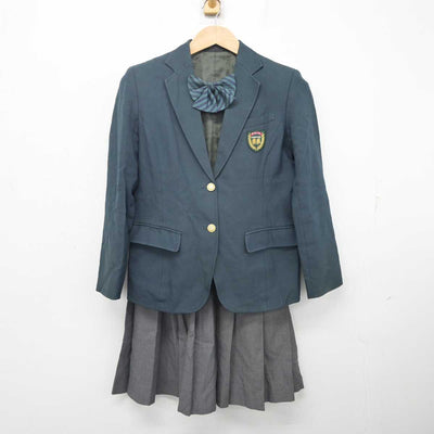 【中古】福岡県 折尾高等学校 女子制服 3点 (ブレザー・スカート) sf088499