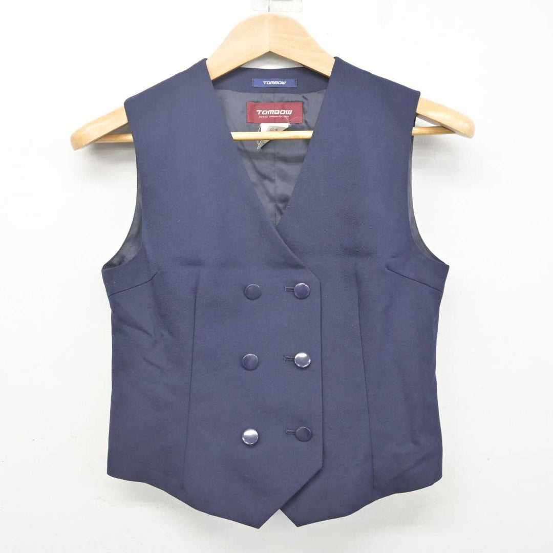 中古】群馬県 富岡市立西中学校 女子制服 2点 (ベスト・スカート