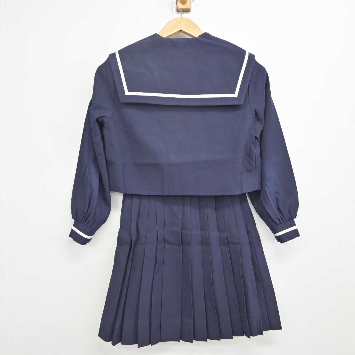 【中古】愛知県 金城学院中学校 女子制服 3点 (セーラー服・スカート) sf088515