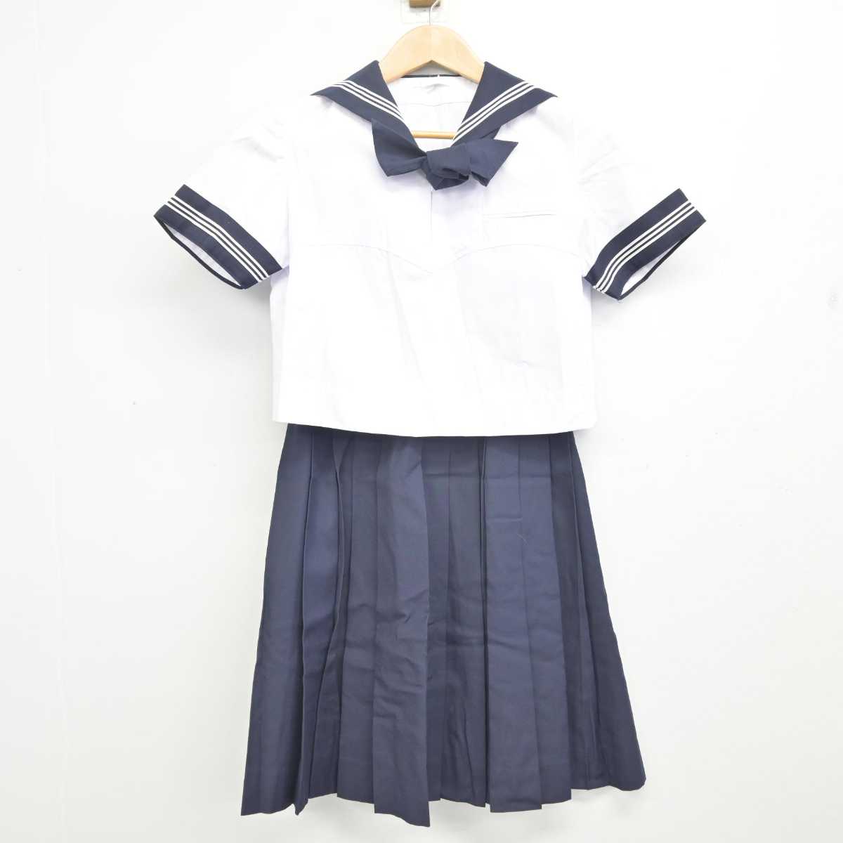 【中古】東京都 豊島岡女子学園高等学校 女子制服 4点 (セーラー服・スカート) sf088542