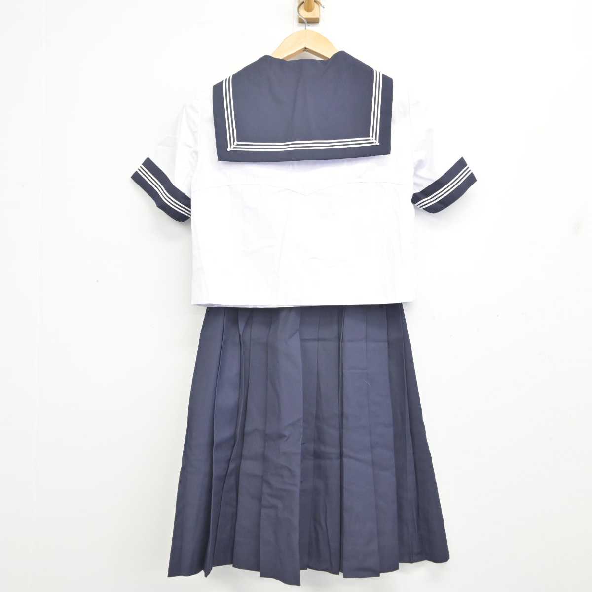 【中古】東京都 豊島岡女子学園高等学校 女子制服 4点 (セーラー服・スカート) sf088542