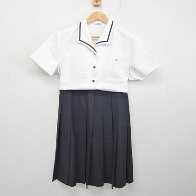 【中古】福岡県 武蔵台高等学校 女子制服 2点 (シャツ・スカート) sf088565