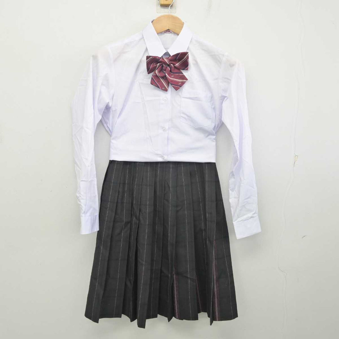 中古】 勇志国際高等学校 女子制服 4点 (ブレザー・シャツ