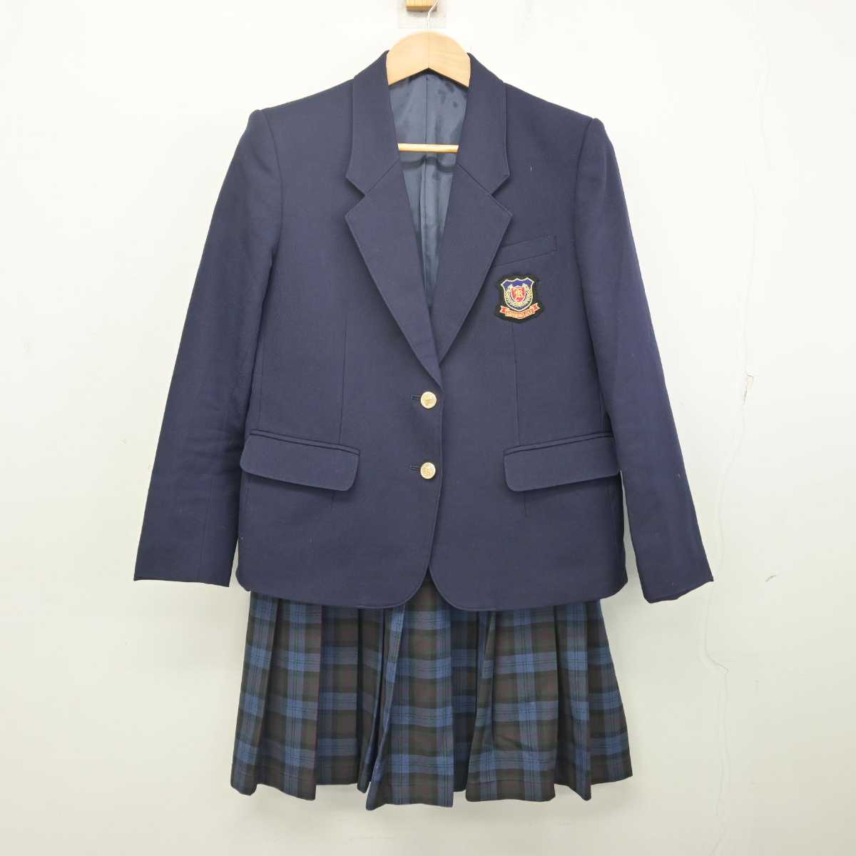 【中古】埼玉県 高麗川中学校 女子制服 2点 (ブレザー・スカート) sf088581