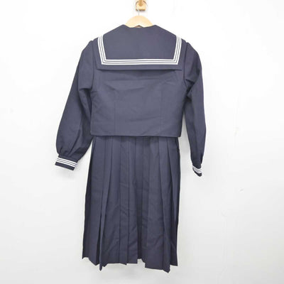 【中古】千葉県 姉崎中学校 女子制服 4点 (セーラー服・ジャンパースカート) sf088583