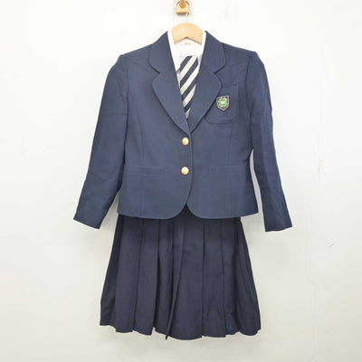 【中古】北海道 函館大学付属柏稜高等学校 女子制服 4点 (ブレザー・シャツ・スカート) sf088585