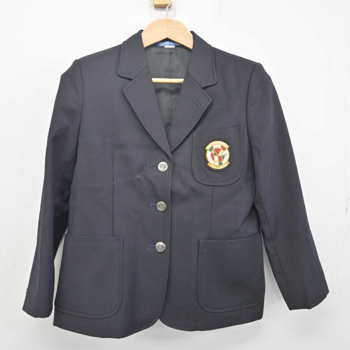 【中古】東京都 朋優学院高等学校 女子制服 2点 (ブレザー・スカート) sf088595