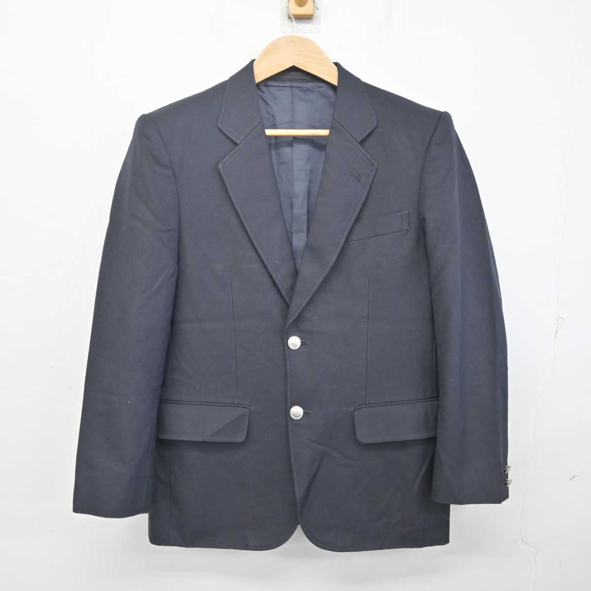 【中古】東京都 飛鳥中学校 男子制服 2点 (ブレザー・ズボン) sf088600