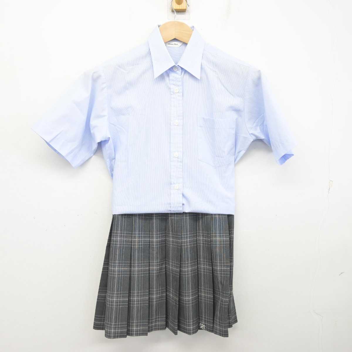 【中古】東京都 町田総合高等学校 女子制服 2点 (シャツ・スカート) sf088620