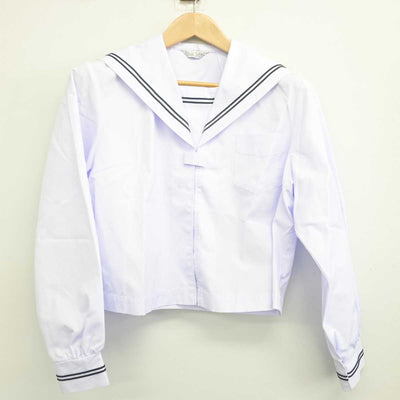 【中古】 学校名不明 女子制服 3点 (セーラー服・スカート) sf088640