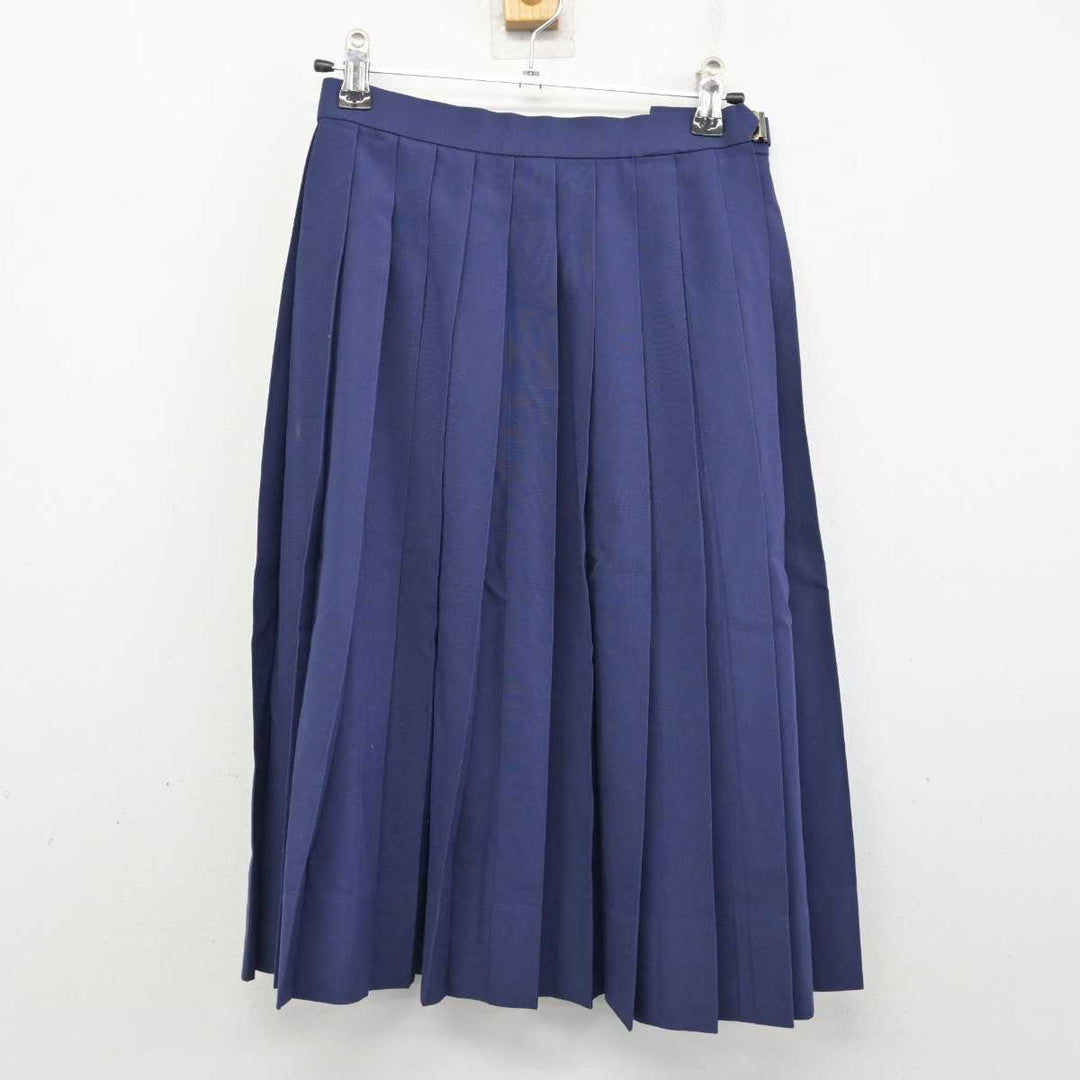 中古】千葉県 八街南中学校 女子制服 2点 (ベスト・スカート) sf088890