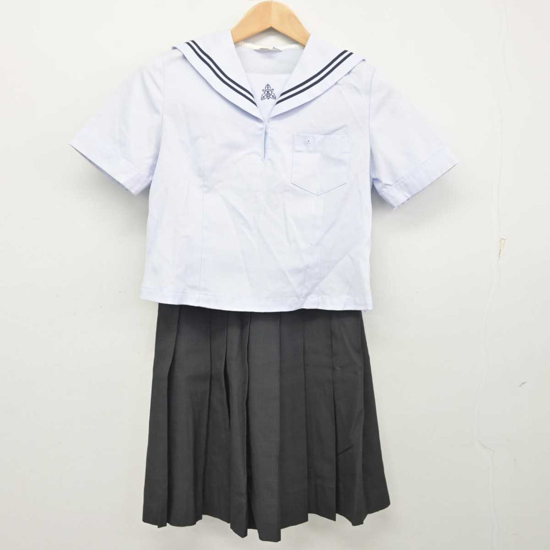 中古】熊本県 菊池高等学校 女子制服 2点 (セーラー服・スカート 中古】熊本県 菊池高等学校 女子制服 2点 (セーラー服・スカート
