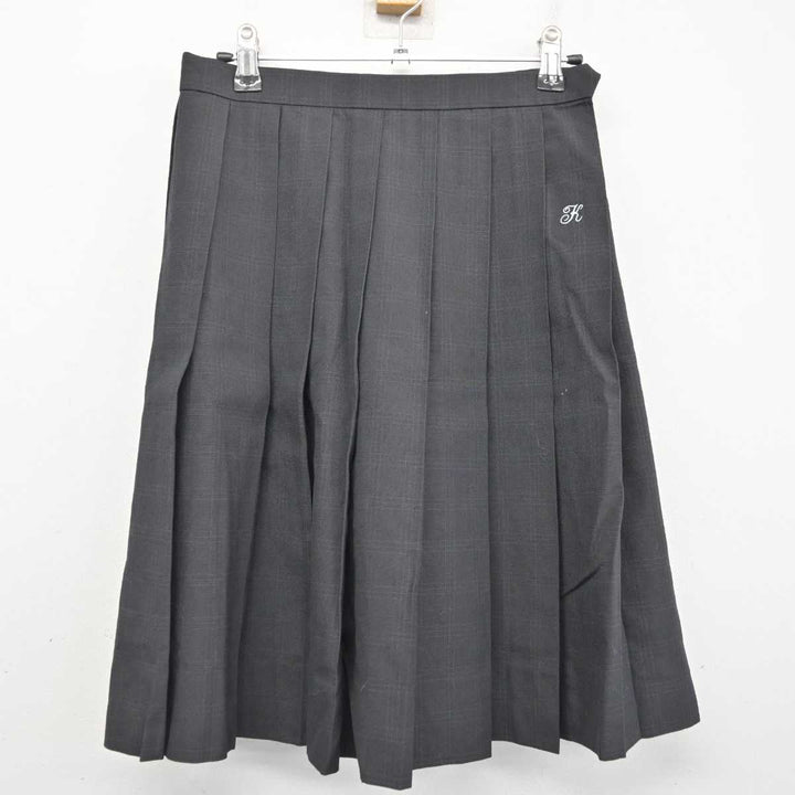 US764(中古) 熊本県 私立 菊池女子高校 ブラウス スカート 2点