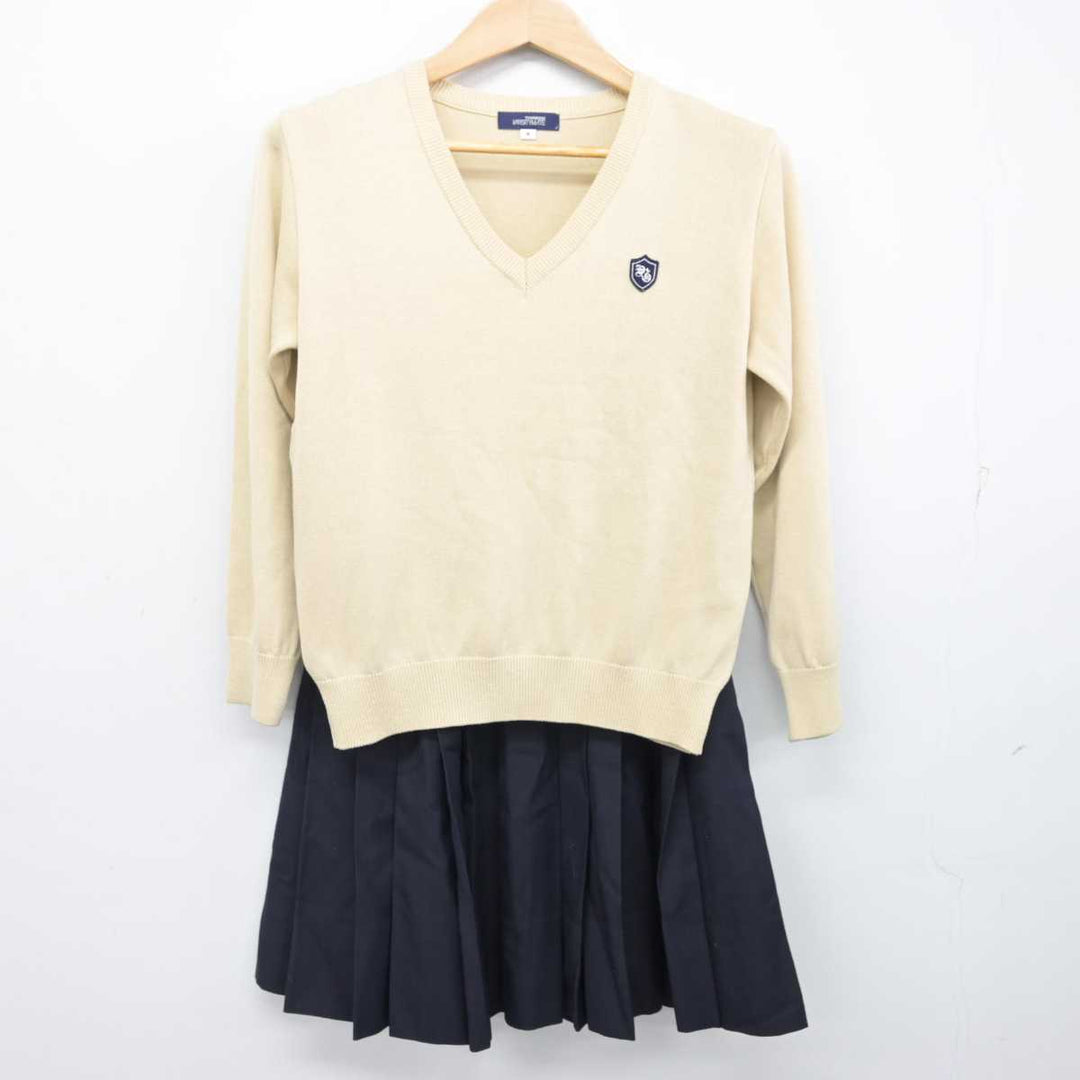 中古】東京都 山脇学園高等学校 女子制服 2点 (ニット・スカート 中古】東京都 山脇学園高等学校 女子制服 2点 (ニット・スカート