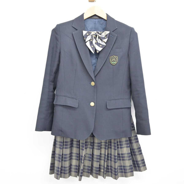 中古】東京都 目黒高等学校 女子制服 3点 (ブレザー・スカート