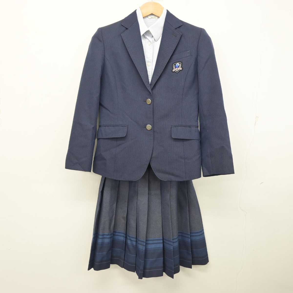 【中古】長野県 飯田OIDE長姫高等学校 女子制服 3点 (ブレザー・シャツ・スカート) sf089402