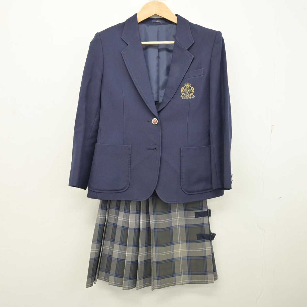 雄物川高校　制服　ブレザー 中古】秋田県 雄物川高等学校 女子制服 2点 (ブレザー・スカート