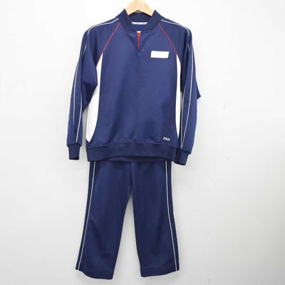 【中古】長崎県 西諫早中学校 女子制服 2点 (ジャージ 上・ジャージ 下) sf089442