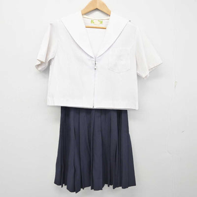 【中古】愛知県 香流中学校 女子制服 3点 (セーラー服・スカート) sf089456