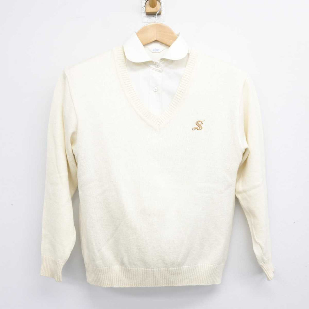 中古】栃木県 作新学院高等学校 女子制服 3点 (ニット・シャツ 中古】栃木県 作新学院高等学校 女子制服 3点 (ニット・シャツ