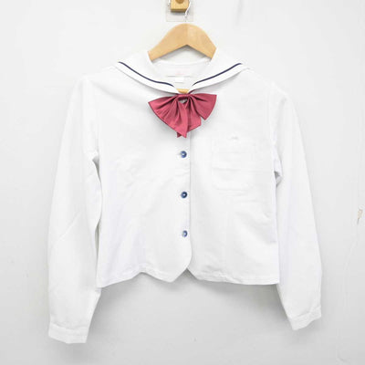 【中古】山口県 晃英館中学校 女子制服 3点 (セーラー服・スカート) sf089559