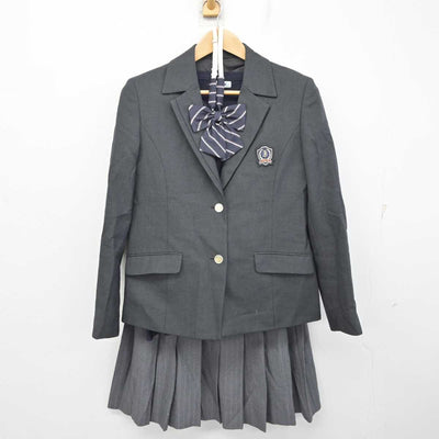 【中古】東京都 岩倉高等学校 女子制服 4点 (ブレザー・ニット・スカート) sf089562