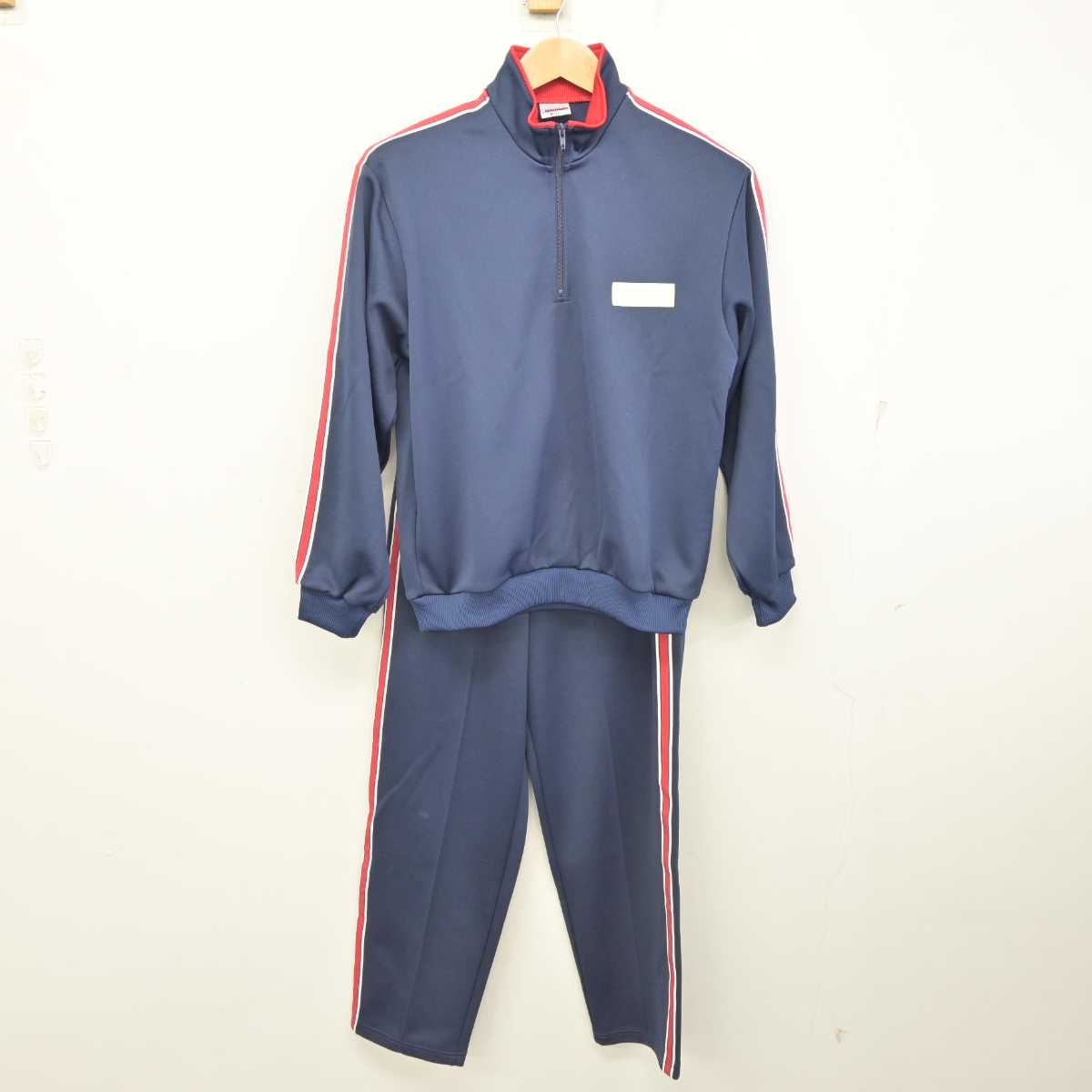 【中古】福岡県 筑紫女学園中学・高等学校 女子制服 2点 (ジャージ 上・ジャージ 下) sf089576