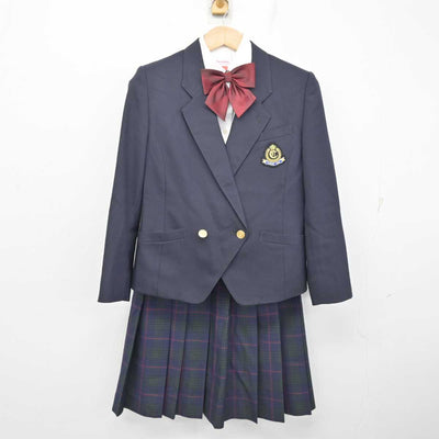 【中古】福岡県 筑紫中央高等学校 女子制服 5点 (ブレザー・ベスト・シャツ・スカート) sf089587