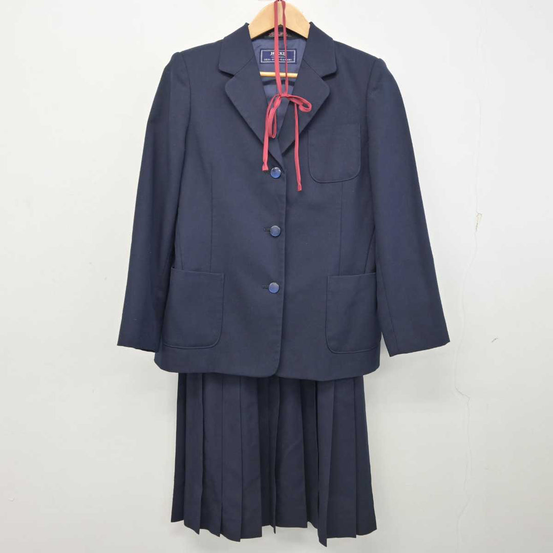 中古】千葉県 二宮中学校 女子制服 5点 (ブレザー・ベスト