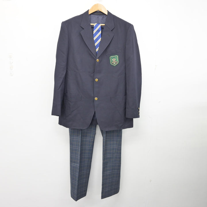 中古】宮城県 柴田高等学校/旧制服 男子制服 4点 (ブレザー