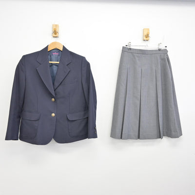 【中古】神奈川県 不入斗中学校 女子制服 3点 (ブレザー・スカート) sf090237
