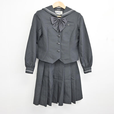 【中古】愛知県 名古屋葵大学高等学校 女子制服 3点 (セーラー服・スカート) sf090253