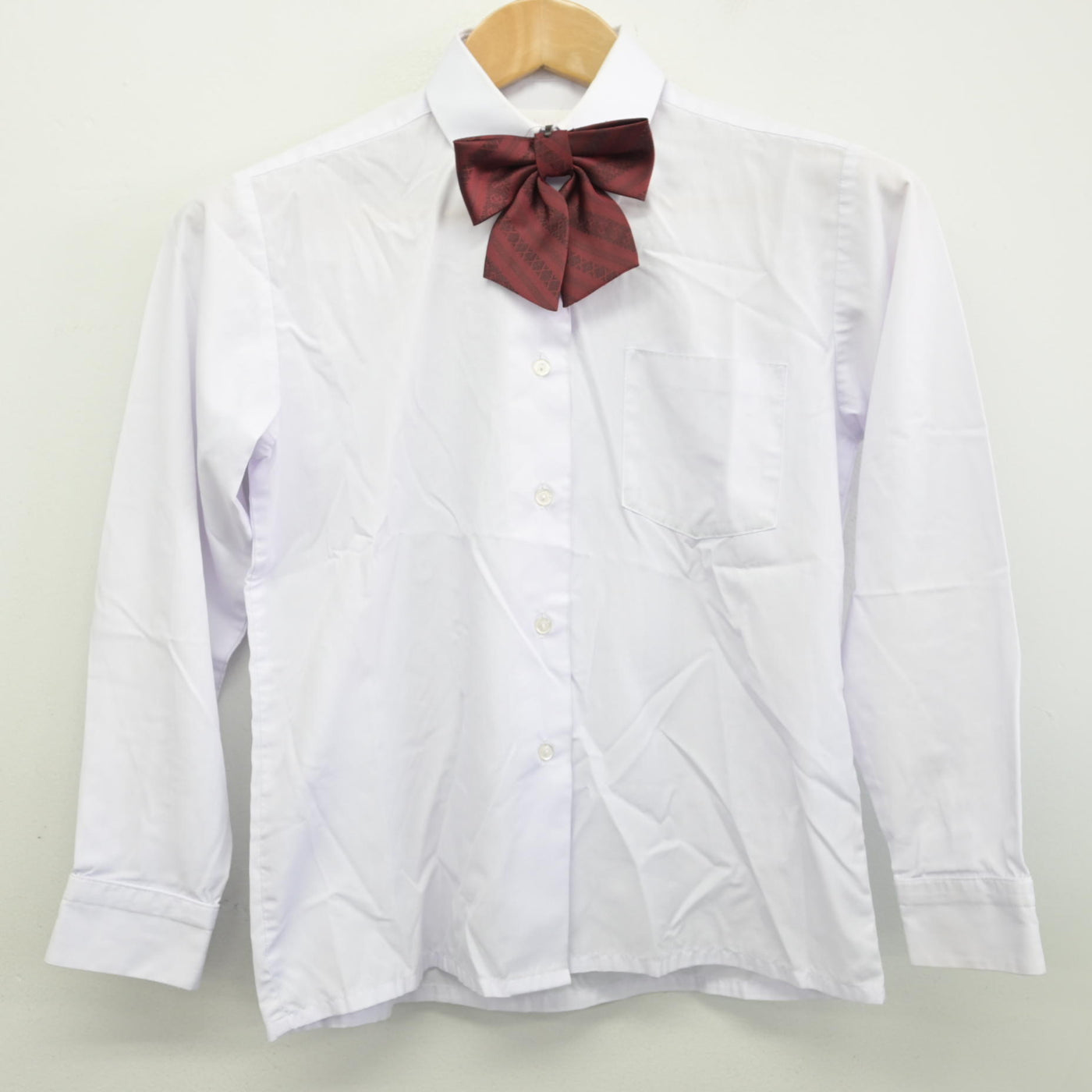 【中古】福岡県 福岡市内中学新標準服 女子制服 4点 (ブレザー・シャツ・スカート) sf090294