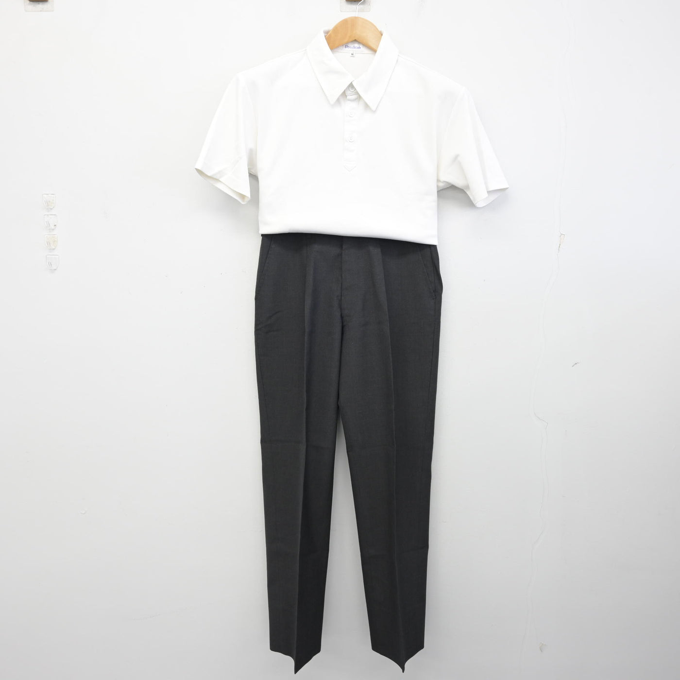 【中古】埼玉県 川越初雁高等学校 男子制服 2点 (シャツ・ズボン) sf090372