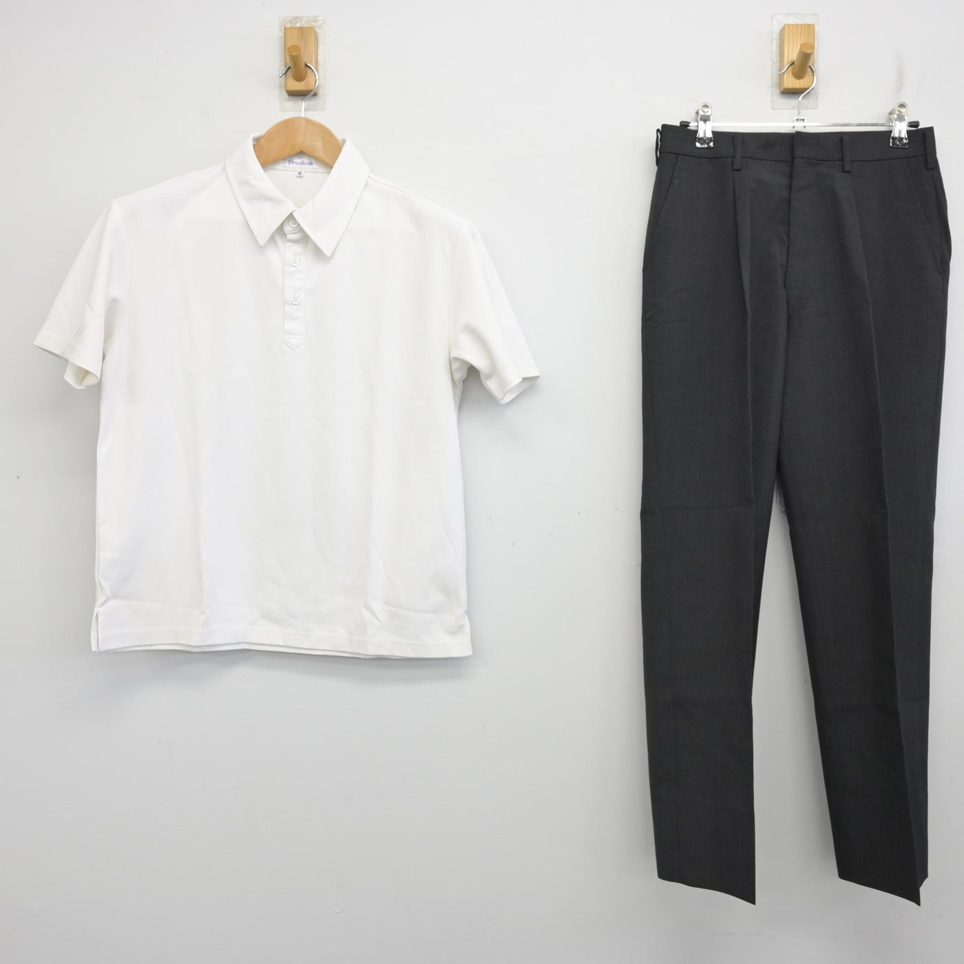 【中古】埼玉県 川越初雁高等学校 男子制服 2点 (シャツ・ズボン) sf090372