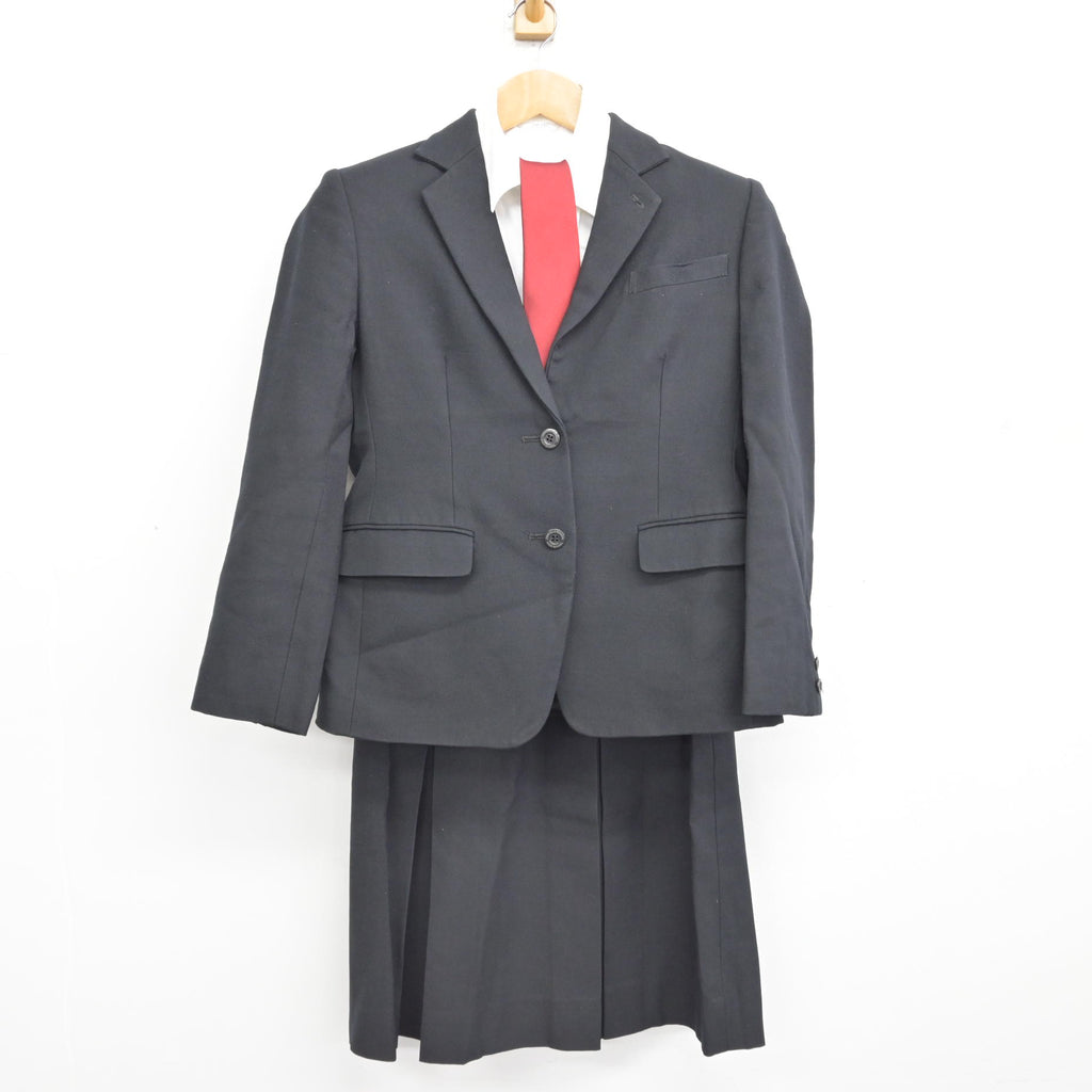 高川学園制服ブレザー 中古制服】千葉県 市川学園高等学校 女子制服 4点（ブレザー