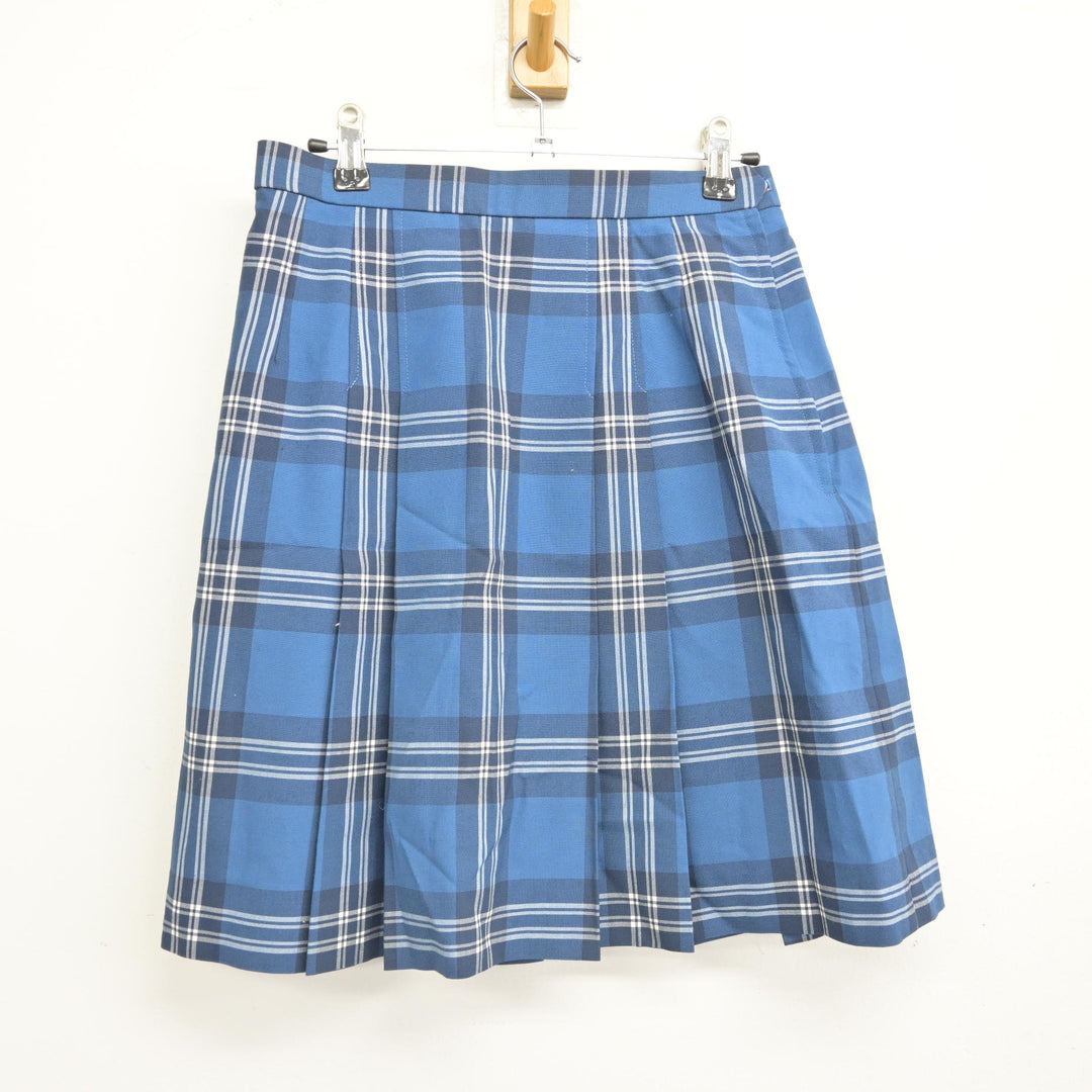 白鵬女子　スカート ブラウス ベスト 中古制服】神奈川県 白鵬女子高等学校 女子制服 4点（ニット