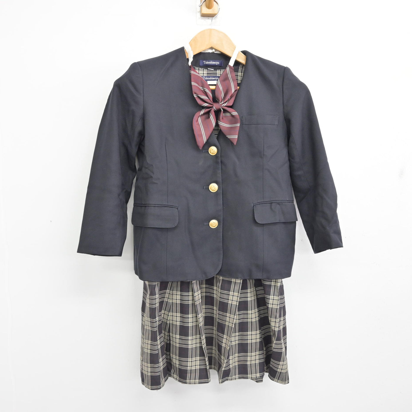 【中古】大阪府 大阪初芝学園 はつしば学園小学校 女子制服 5点 (ブレザー・スカート) sf090476
