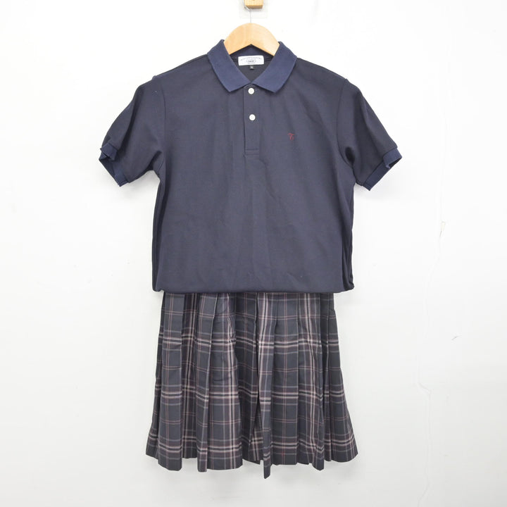 送料無料◆2025新品  中古】東京都 忠生中学校 女子制服 2点 (シャツ・スカート スカート