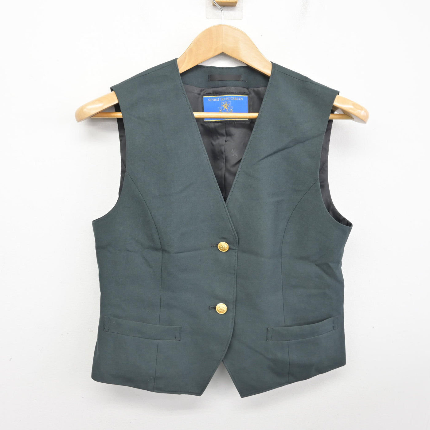 【中古】宮城県 仙台育英学園高等学校 女子制服 2点 (ニット・ベスト) sf090531